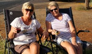 Dearne and Janet doing what they do best