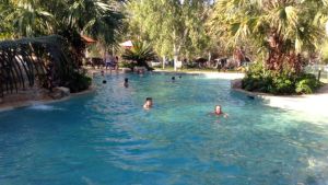 Rod relaxing in the pool before the Snakes arrival