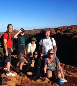 The Team on top of Kings Canyon