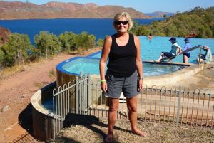 Dearne posing at Lake Argyle