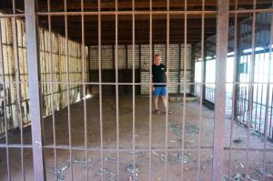 Rod temporarily in the old Derby gaol