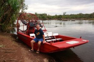 Rod on the Air Boat