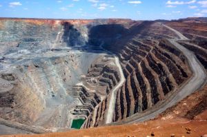 The 'Super Pit' open cast goldmine at Kalgoorlie Bolder