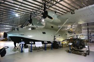 A restored Catalina PBY at the Lake Boga Flying Boat Museum